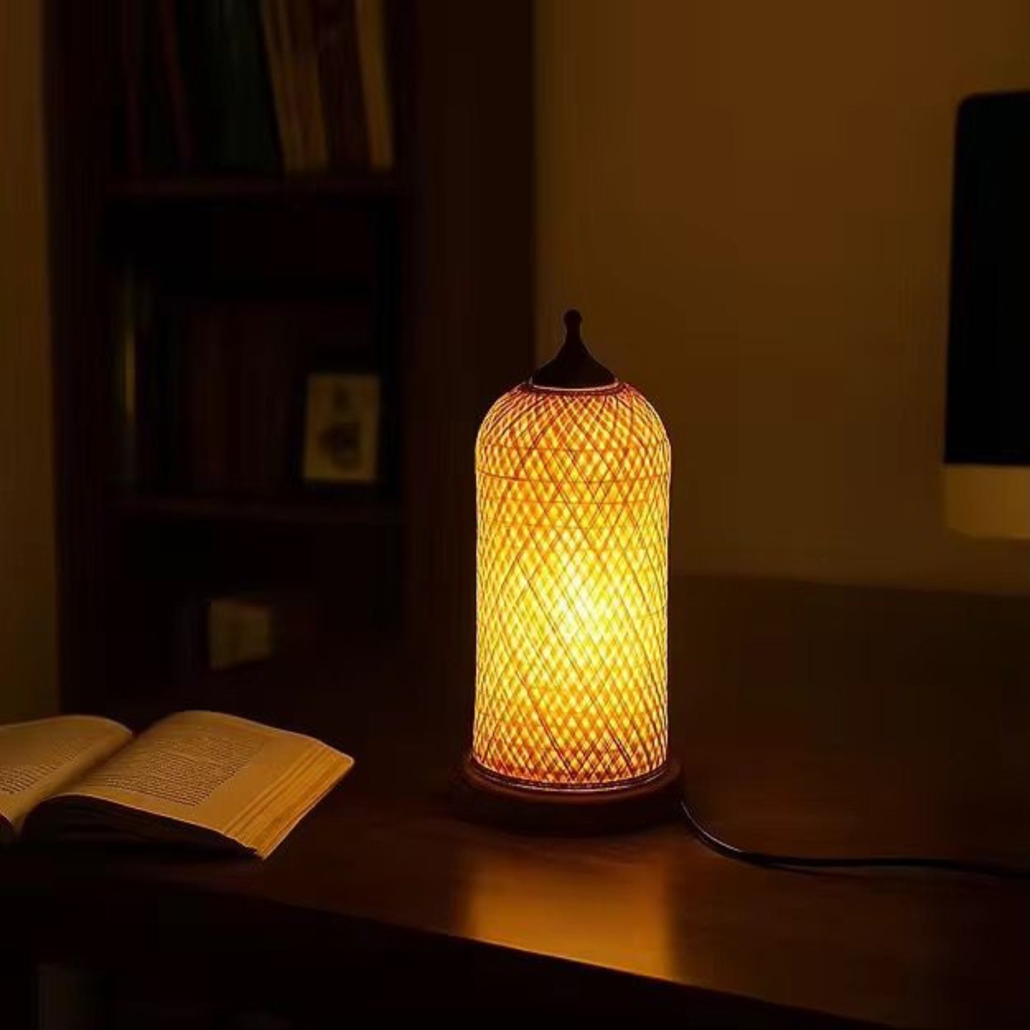 Bamboo Table Lamp | Bamboo Side Table Lamp LP-89